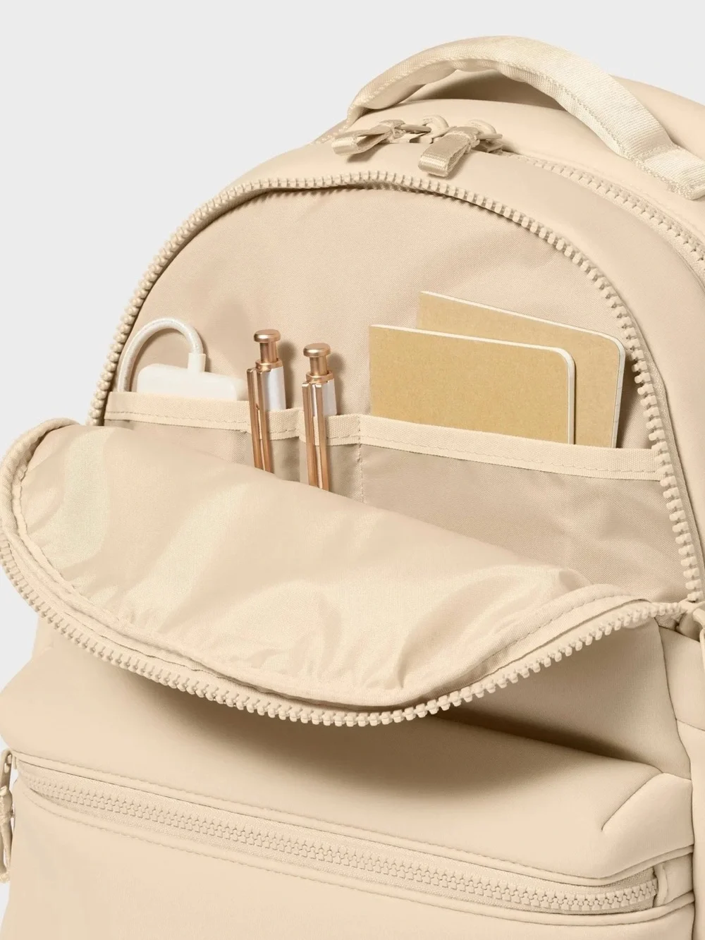 All in motion Faux Neoprene Backpack - Tan - Picture 2 of 5